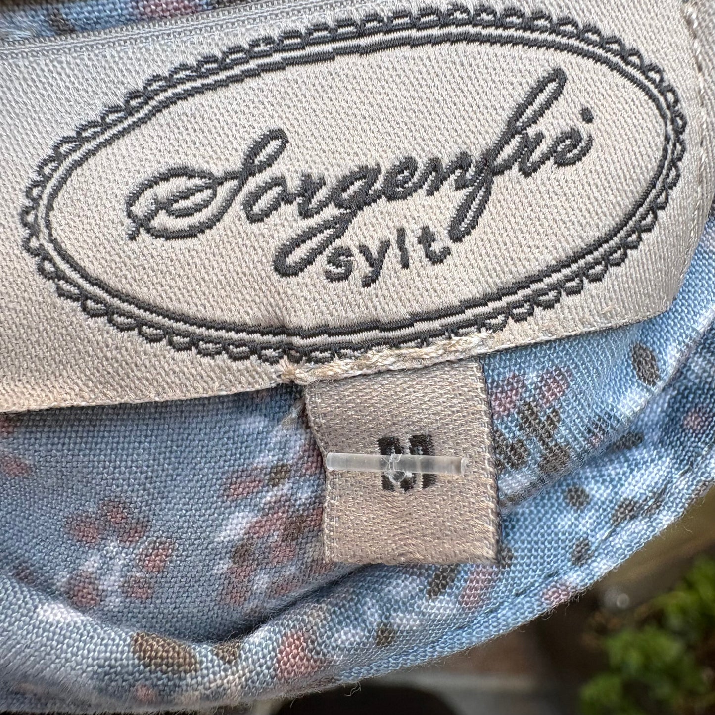 Abito Sorgenfri Sylt Vintage Azzurro Floreale in Viscosa