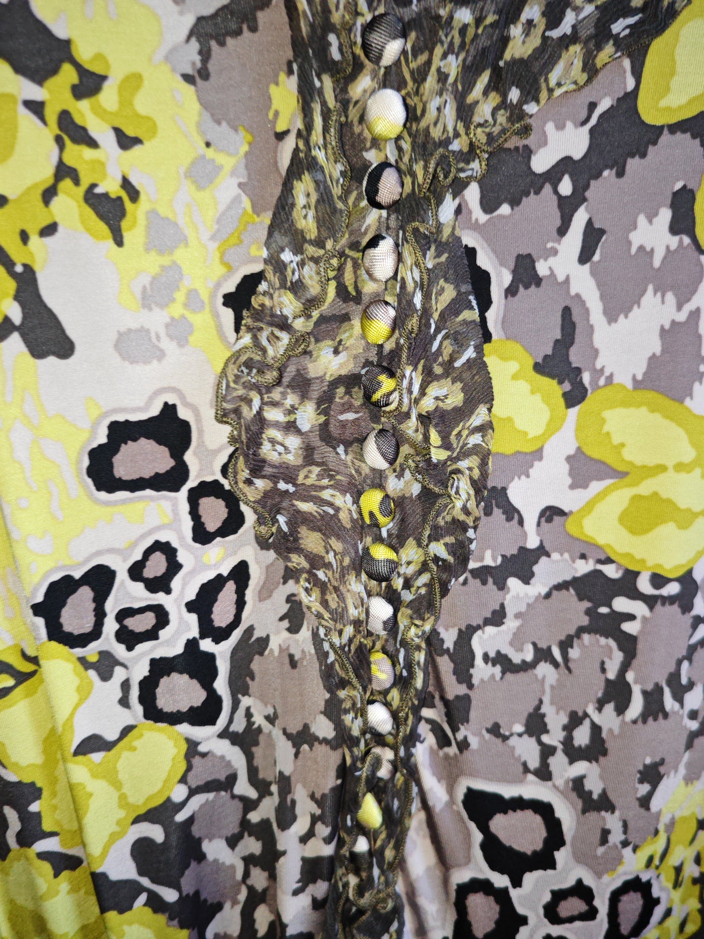 Abito Liu Jo Donna Fantasia Animalier Floreale Y2K Vintage