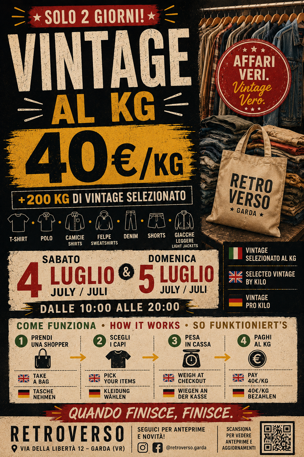 RETRO PASS — Salta la Coda | Vintage al Kg