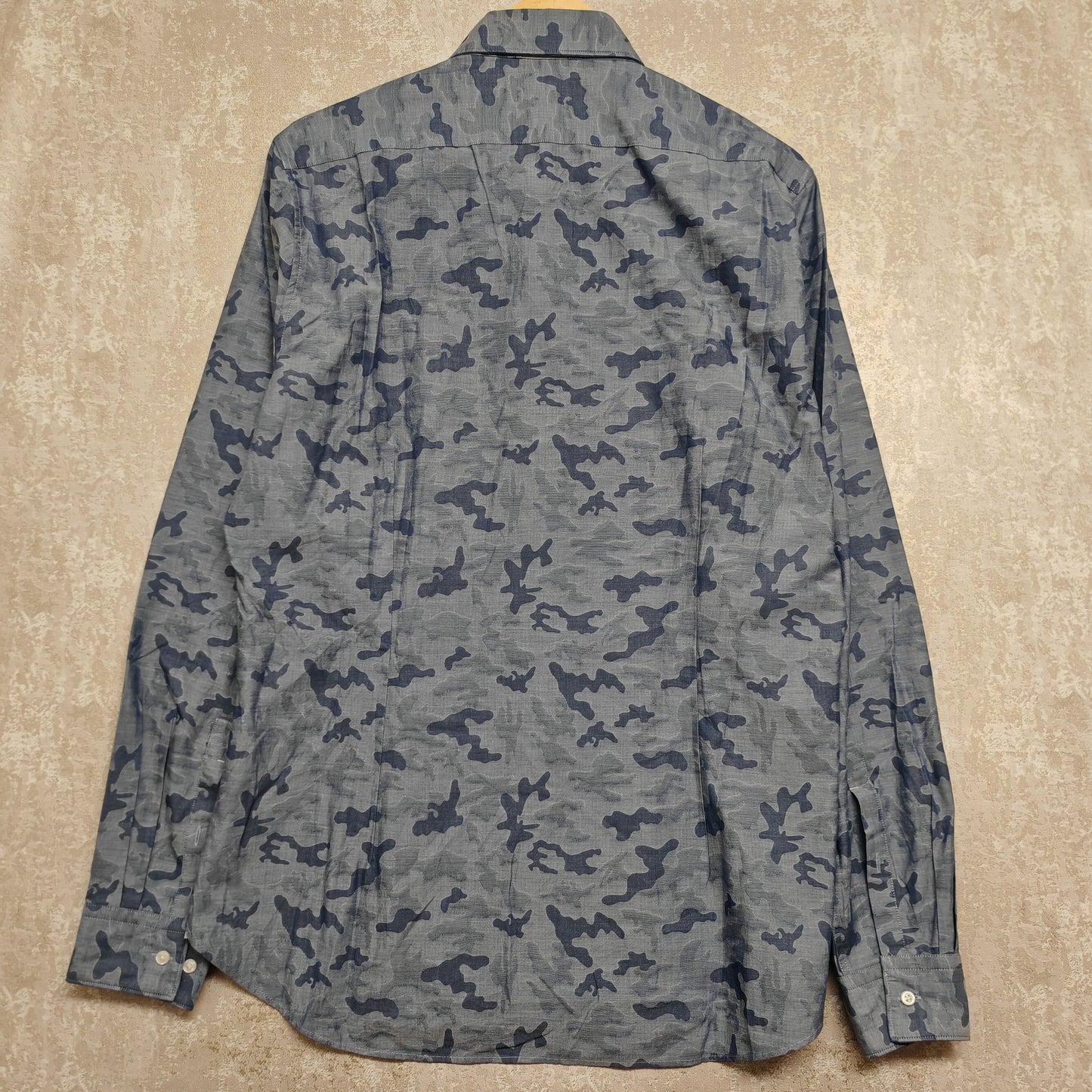 Camicia Uomo Michael Kors Camouflage Blu – Slim Fit – Taglia M
