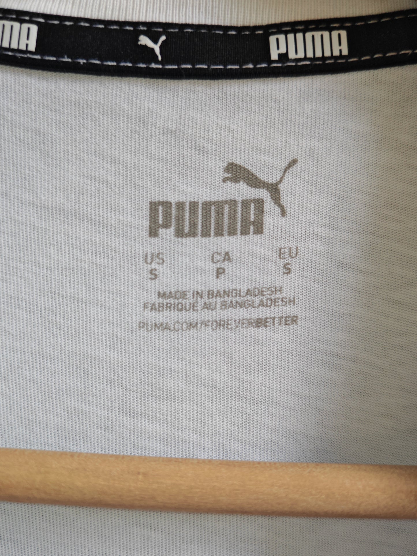 Puma White Logo T-Shirt Essential Streetwear
