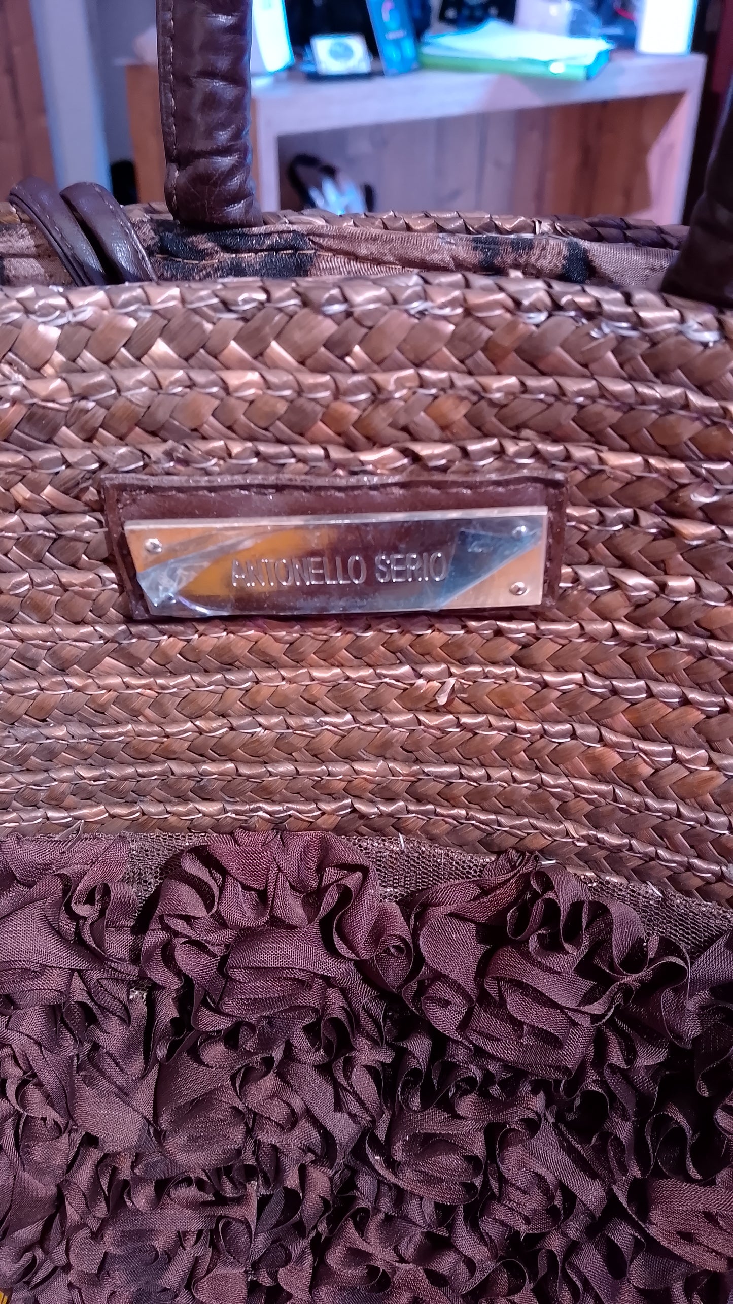 antonello serio borsa paglia marrone donna 2010