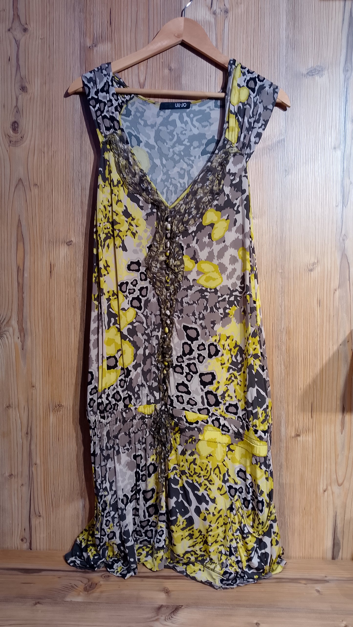 liu jo abito smanicato stampa animalier donna taglia 48 it 2017