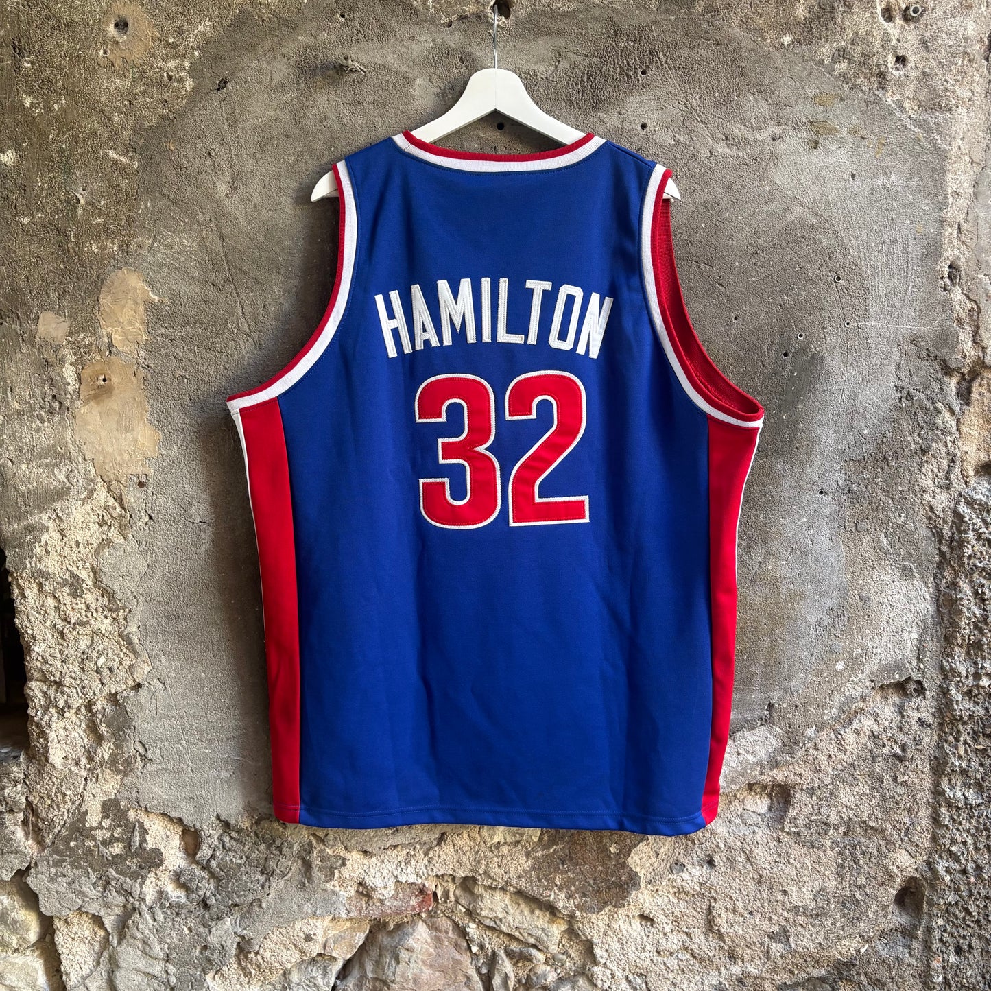 Mitchell & Ness Jersey NBA Detroit Pistons Richard Hamilton #32 Hardwood Classics Blu XL