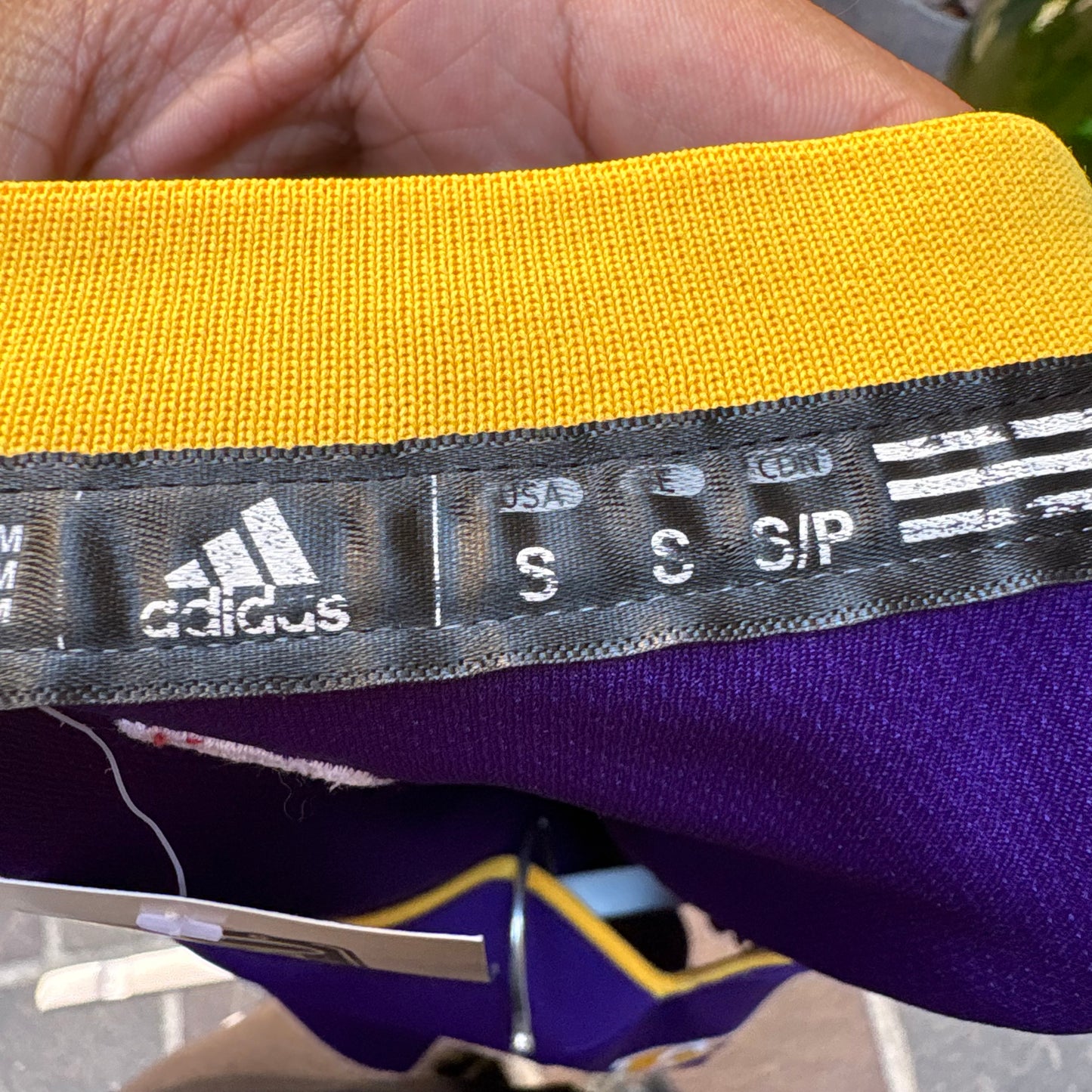 Adidas Canotta NBA Los Angeles Lakers Bryant 24 Viola Gialla Vintage