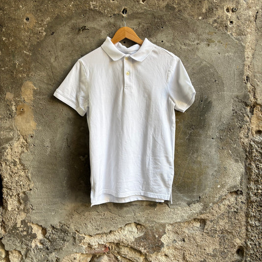 Polo Goodfellow & Co Bianca Classica in Cotone Piqué Taglia S