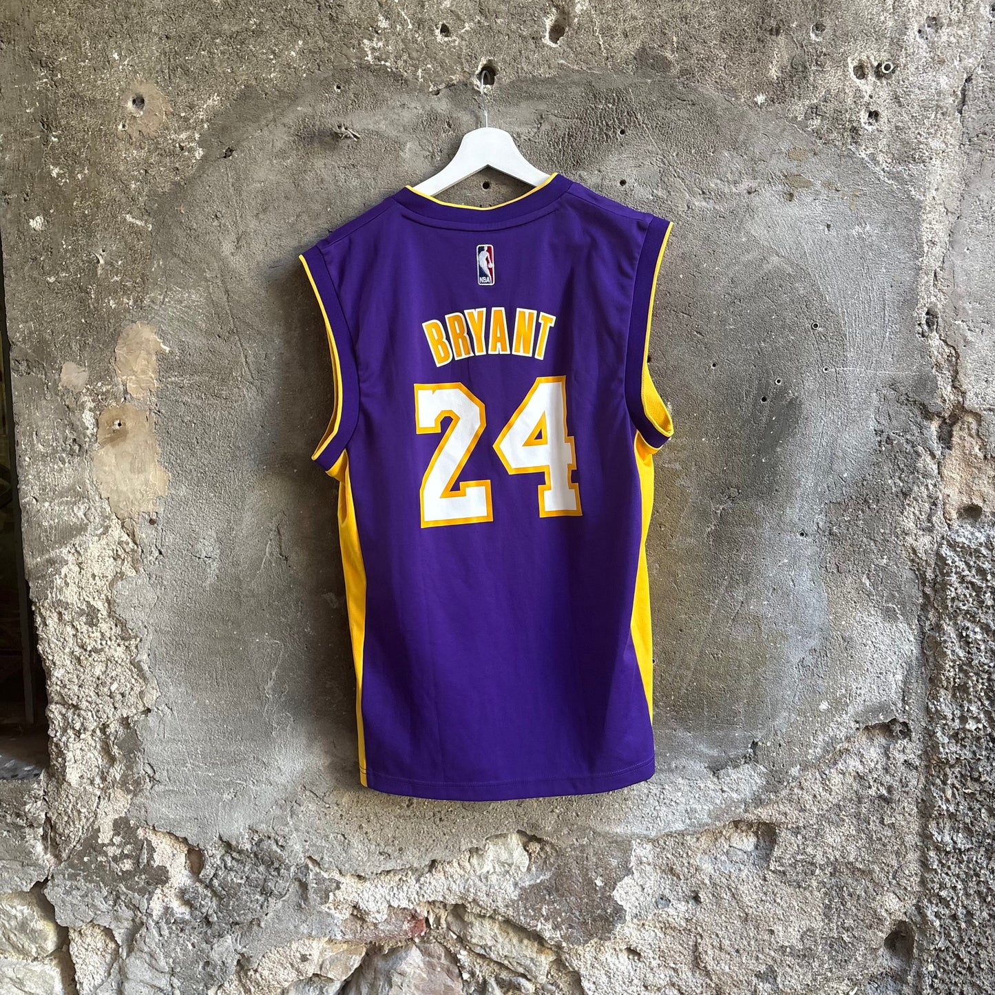 Adidas Canotta NBA Los Angeles Lakers Bryant 24 Viola Gialla Vintage