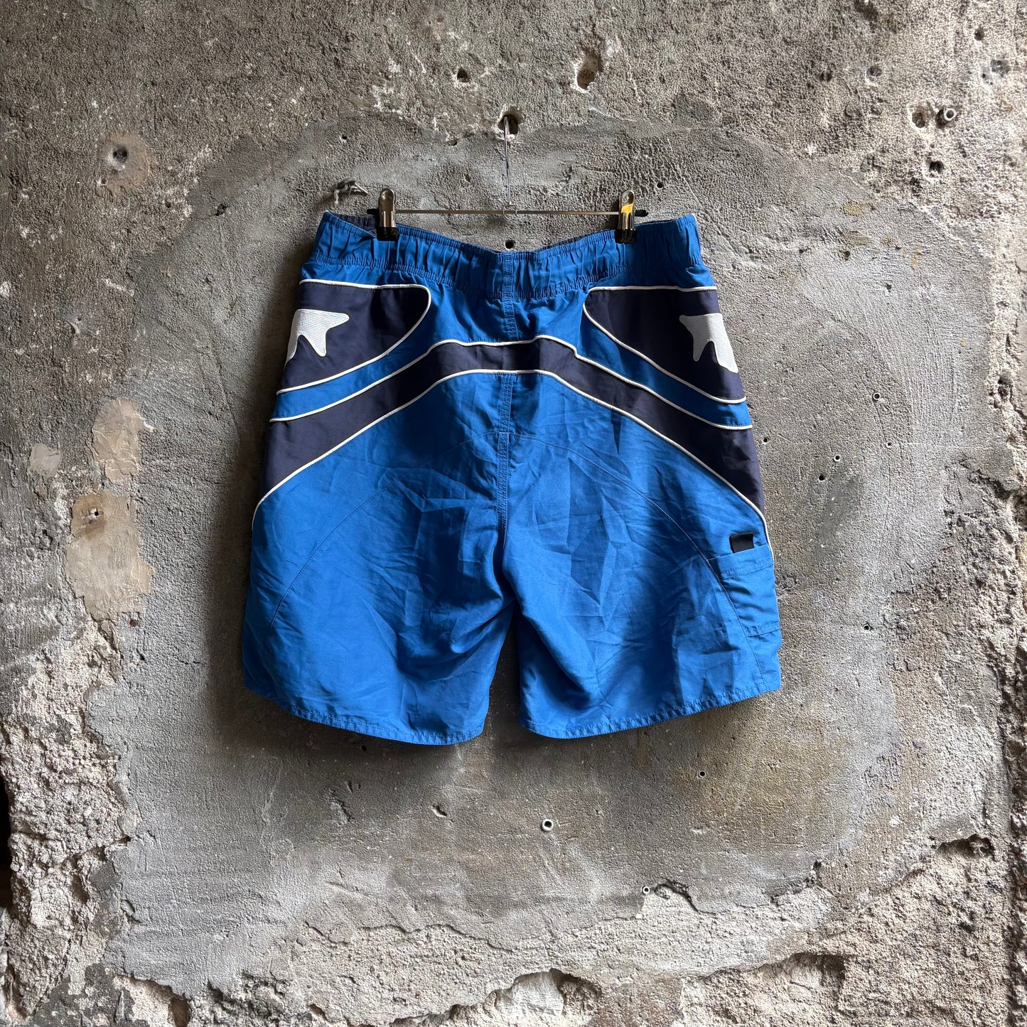 Costume da Bagno Quiksilver Vintage Boardshorts Blu e Antracite Y2K Taglia M
