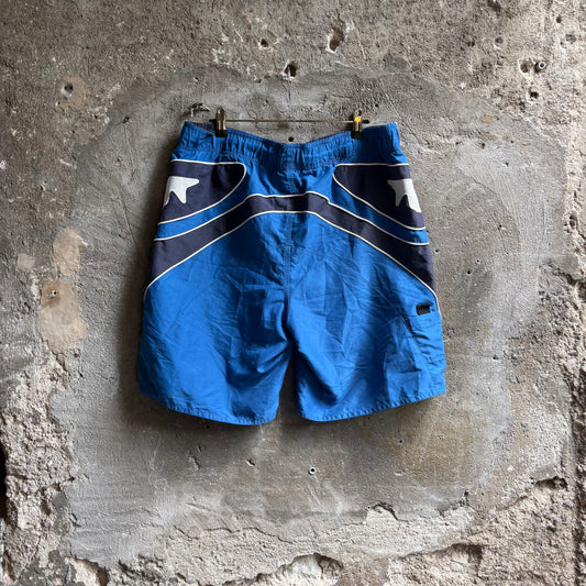 Costume da Bagno Quiksilver Vintage Boardshorts Blu e Antracite Y2K Taglia M