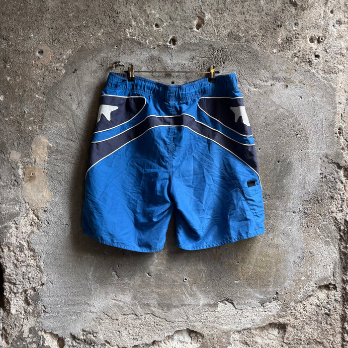 Costume da Bagno Quiksilver Vintage Boardshorts Blu e Antracite Y2K Taglia M