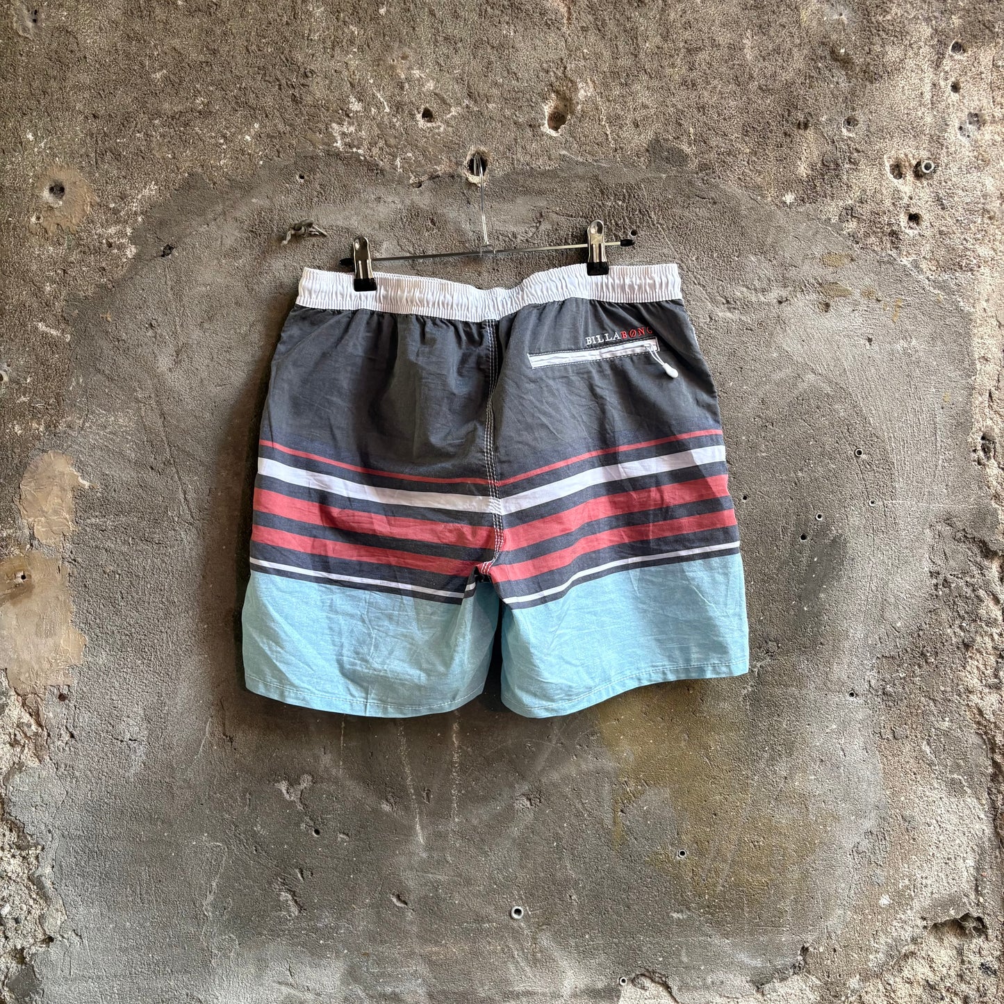Costume da Bagno Billabong Vintage Stripes Grigio e Azzurro Taglia 32