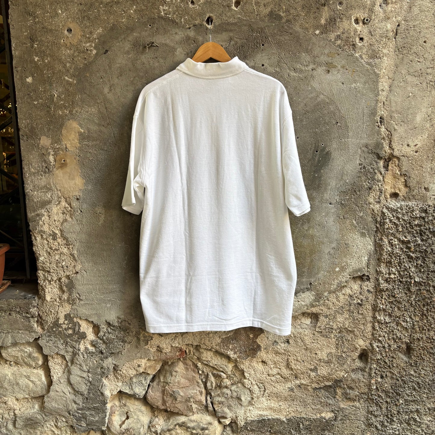 Polo Vintage Mark Twain Bianca Ricamata "Affton Mother's Club" Anni 90