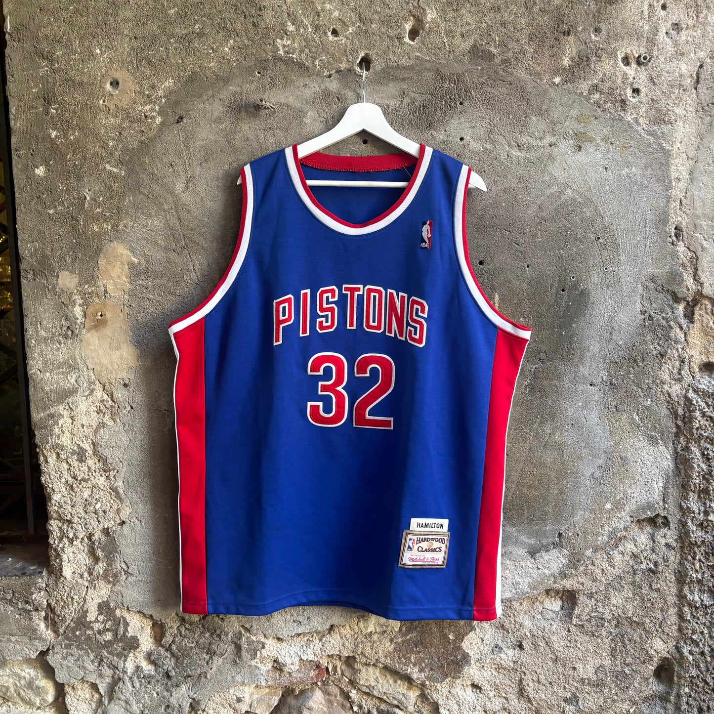 Mitchell & Ness Jersey NBA Detroit Pistons Richard Hamilton #32 Hardwood Classics Blu XL
