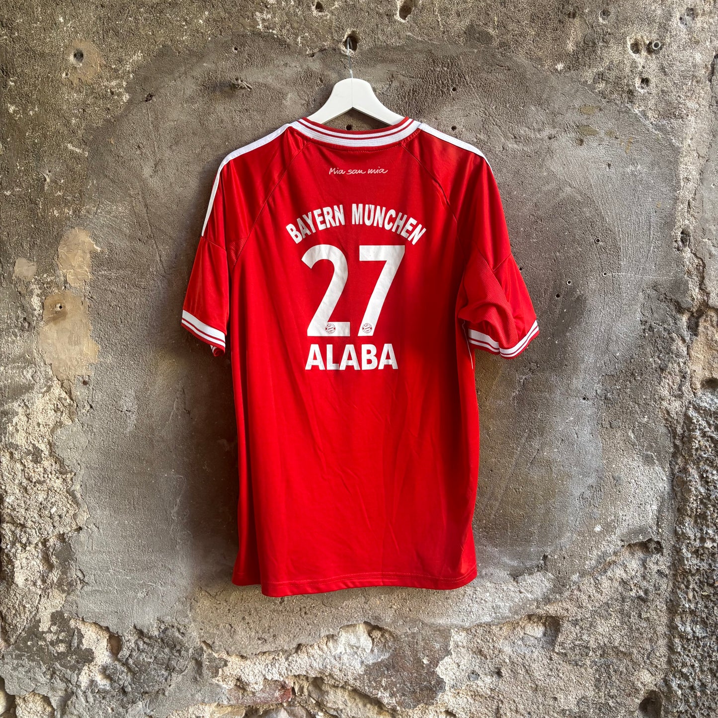 Adidas Maglia Bayern Monaco Alaba 27 Home 2014/2015 Rossa Vintage