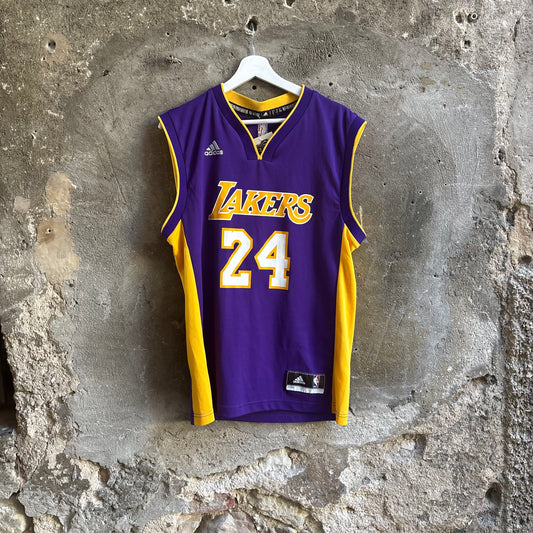 Adidas Canotta NBA Los Angeles Lakers Bryant 24 Viola Gialla Vintage