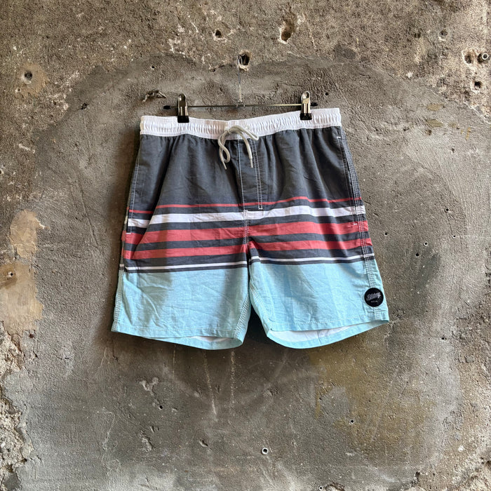 Costume da Bagno Billabong Vintage Stripes Grigio e Azzurro Taglia 32