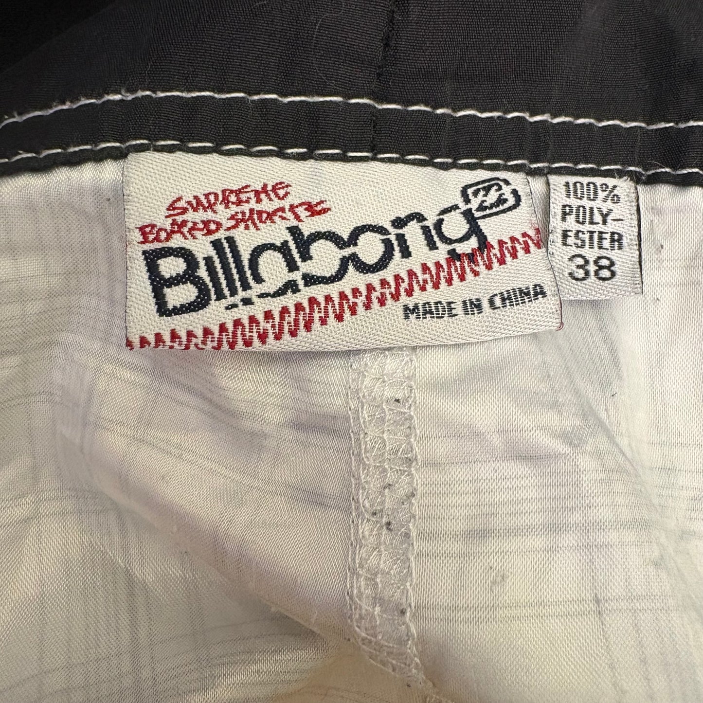 Costume Boardshorts Billabong "Supreme" Vintage Bianco a Quadretti Big Logo Anni 2000