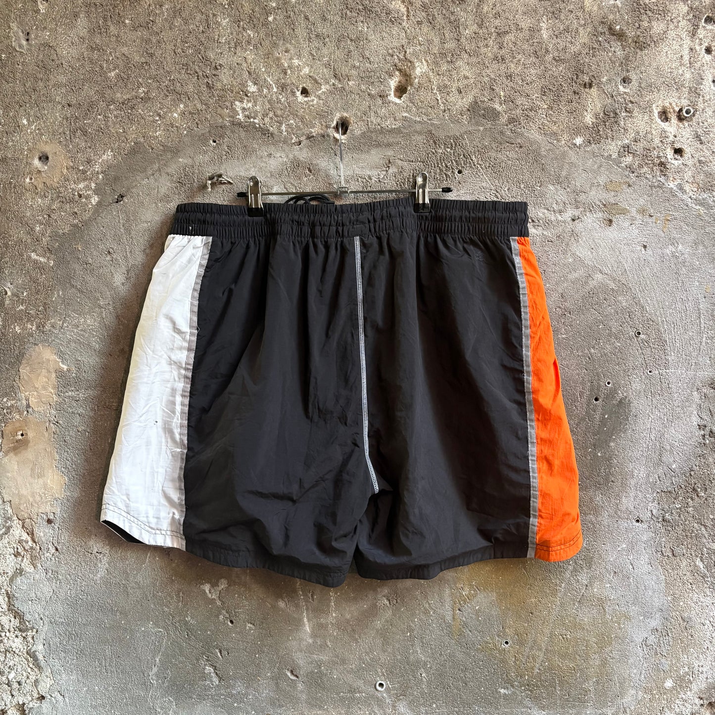 Shorts Puma x 11BBS Nero Costume da Bagno Color Block Arancione e Bianco XXL