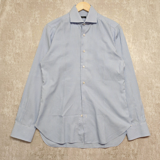 Camicia Etro Milano Uomo Azzurra – Dettagli Paisley – Originale – Taglia M