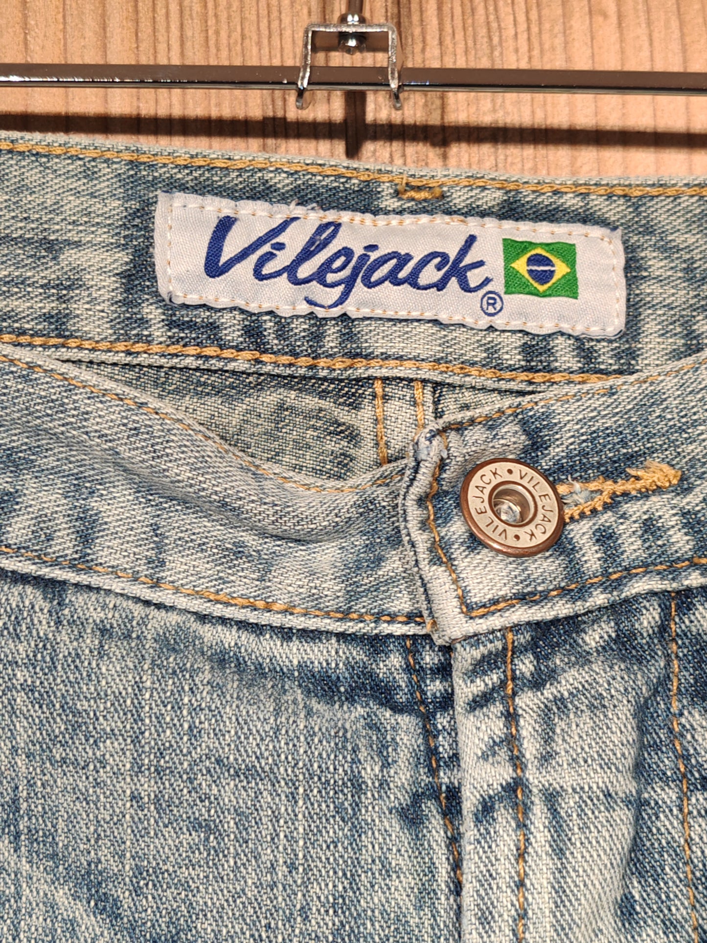 Bermuda Jeans Villejack Vintage Denim Chiaro Uomo Taglia 54