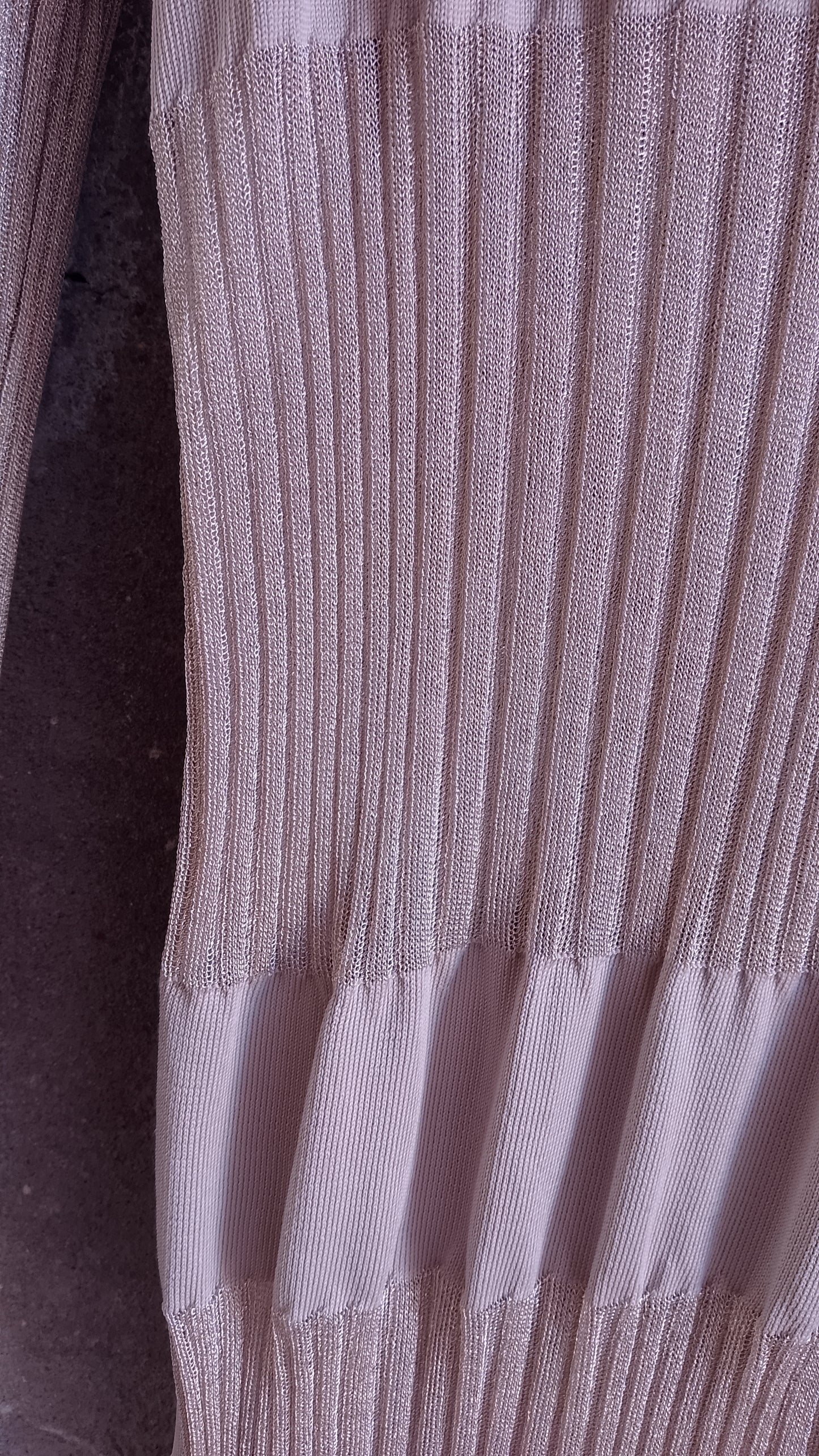 Abito in Maglia Lurex Oro Pinko Uniqueness Alessandra Facchinetti Vintage Plissettato