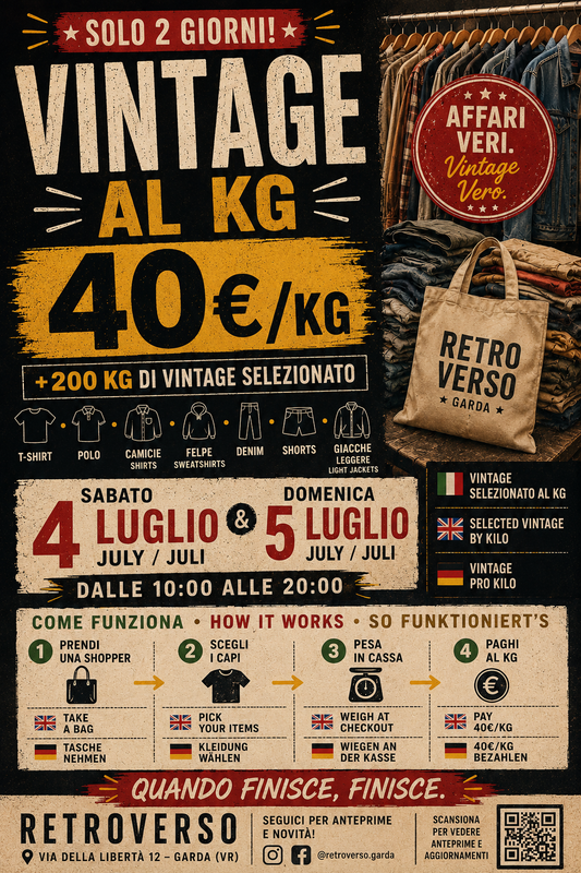 RETRO PASS — Salta la Coda | Vintage al Kg