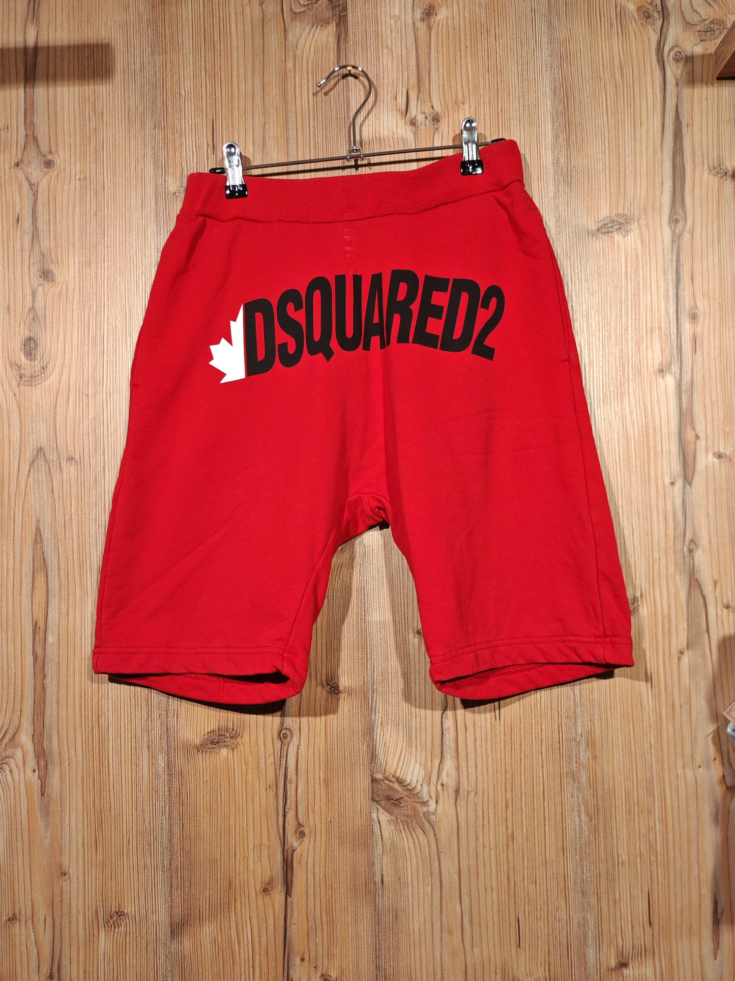 DSQUARED2 Bermuda Tuta Rosso Logo Frontale Uomo Taglia 14Y