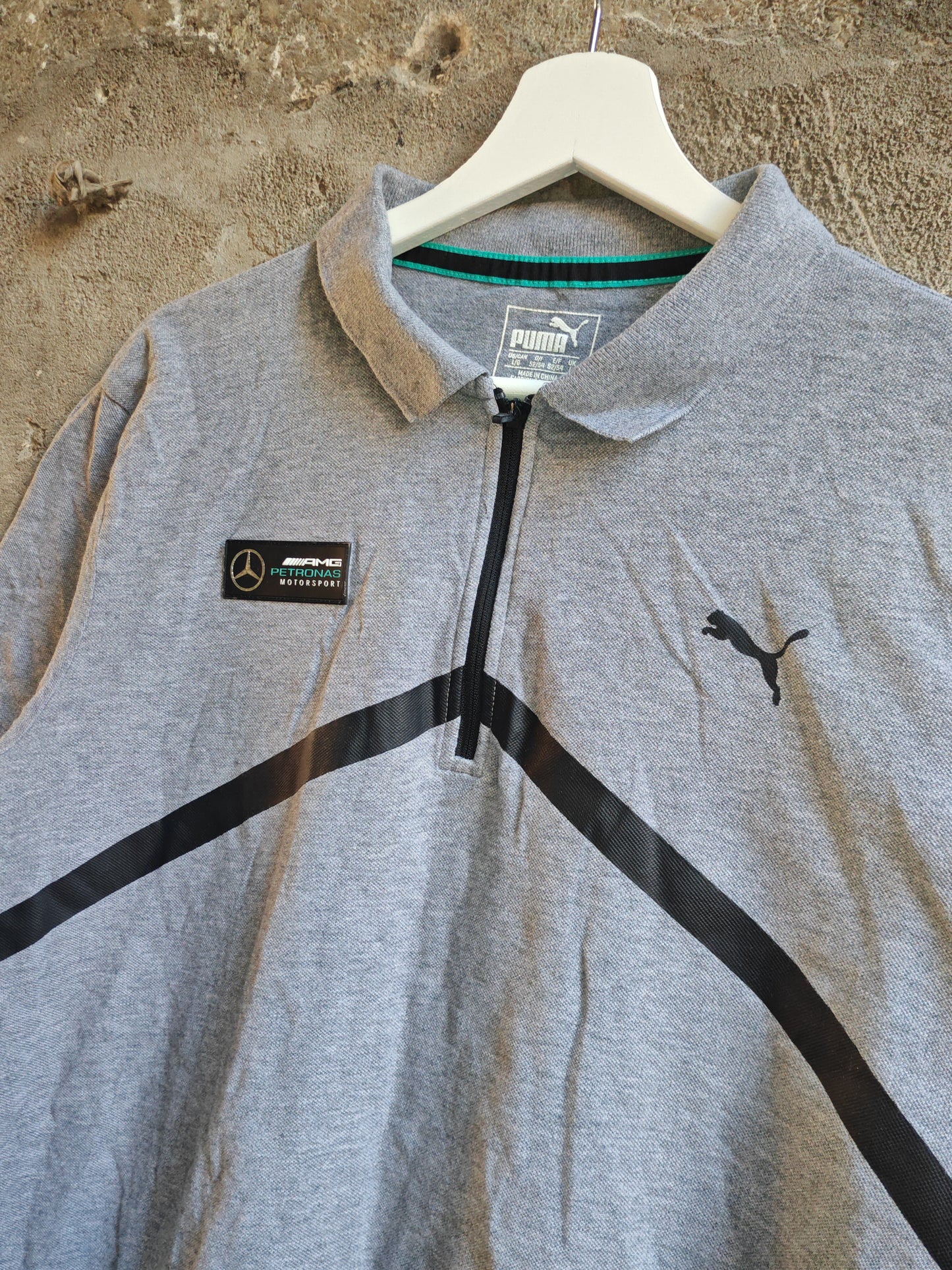 Polo Puma Mercedes AMG Petronas Grigia Uomo