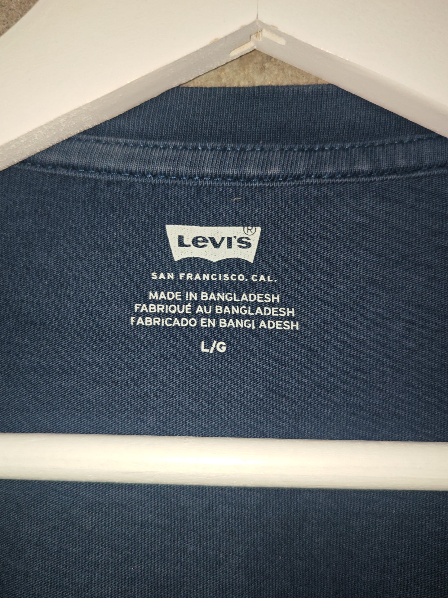 Levi’s Vintage T-Shirt Navy Logo Rosso L