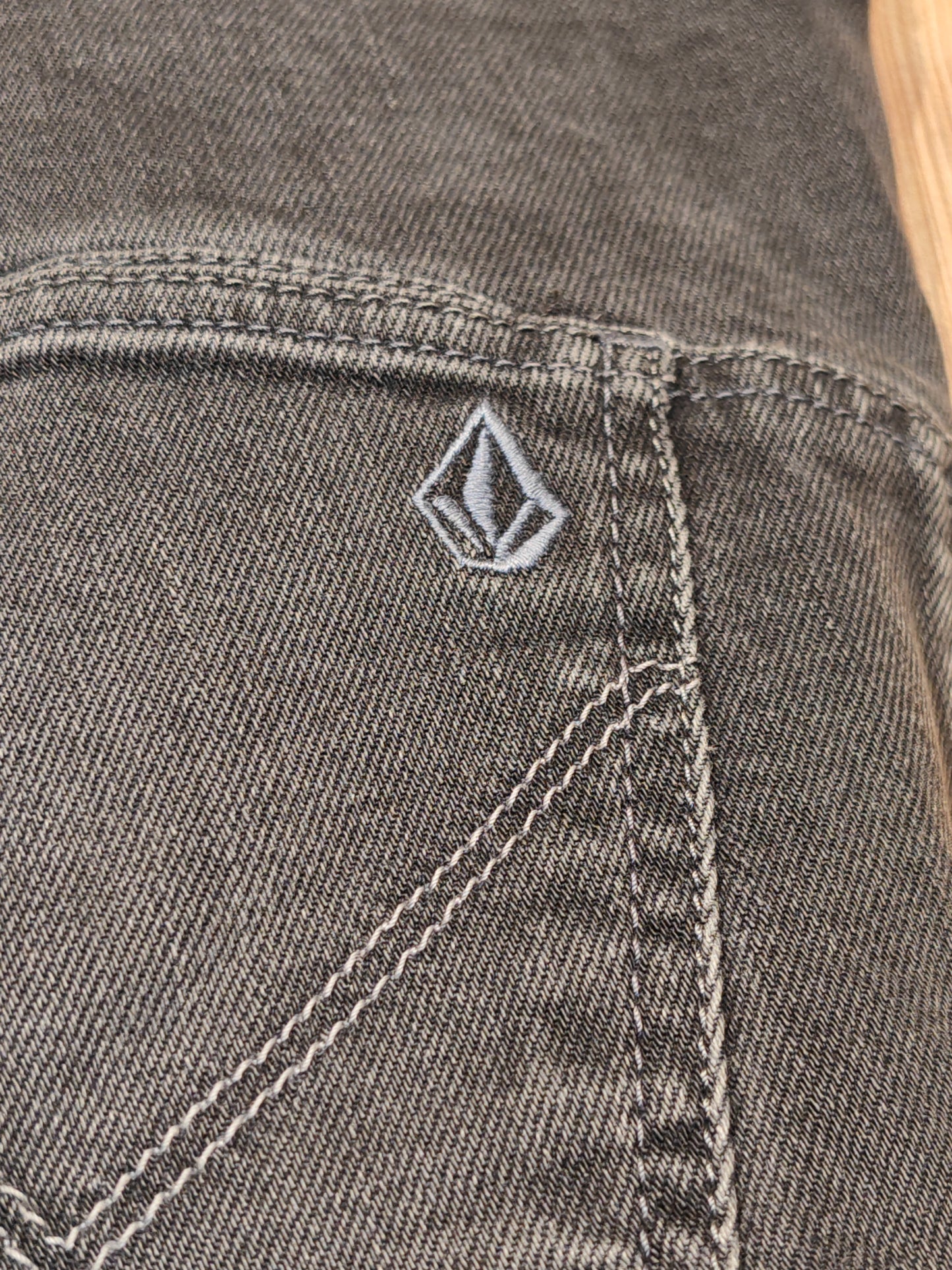 Bermuda Volcom Denim Nero Vintage Uomo Taglia 30