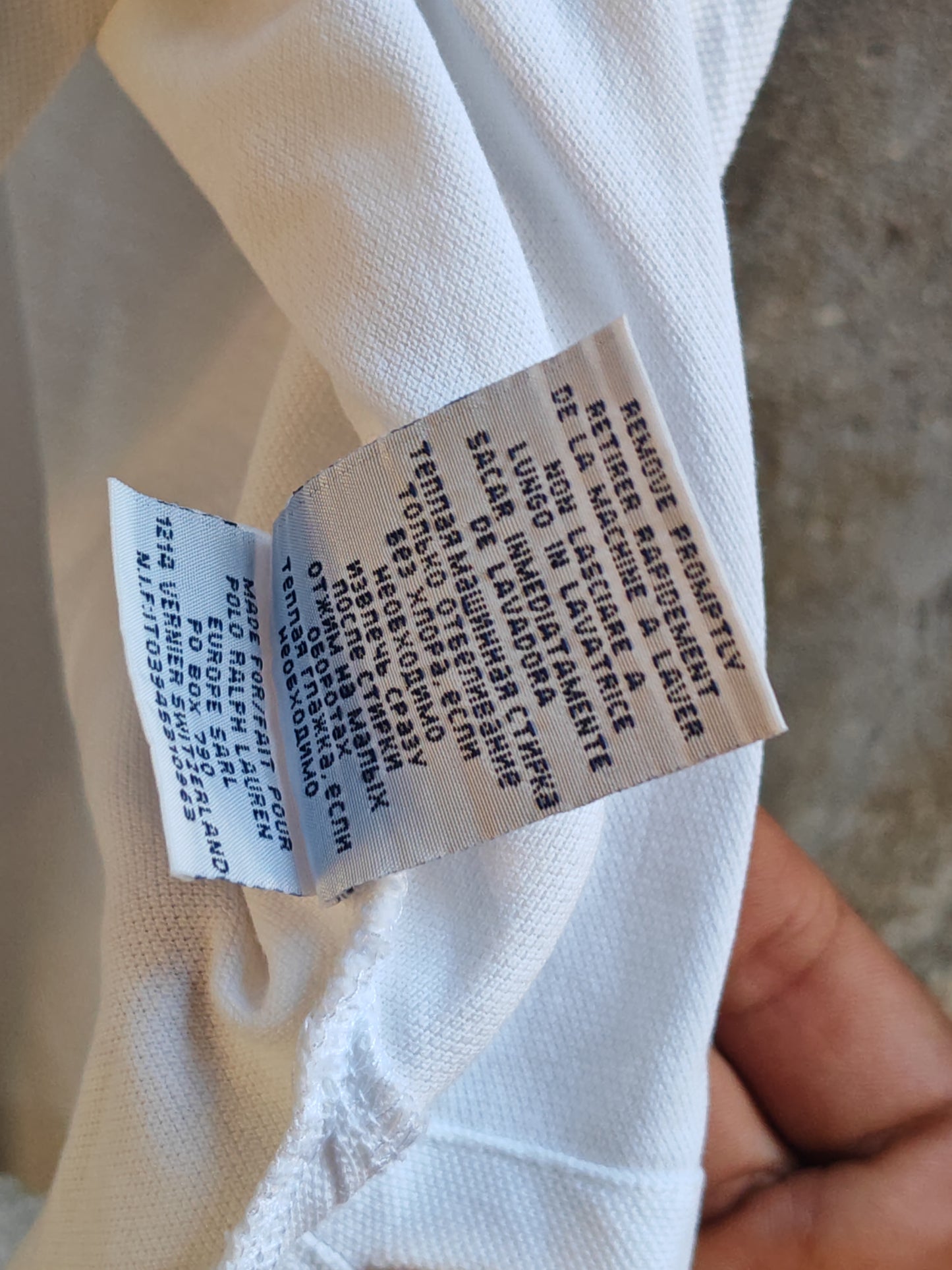 Polo Ralph Lauren Vintage Bianca Custom Fit Uomo