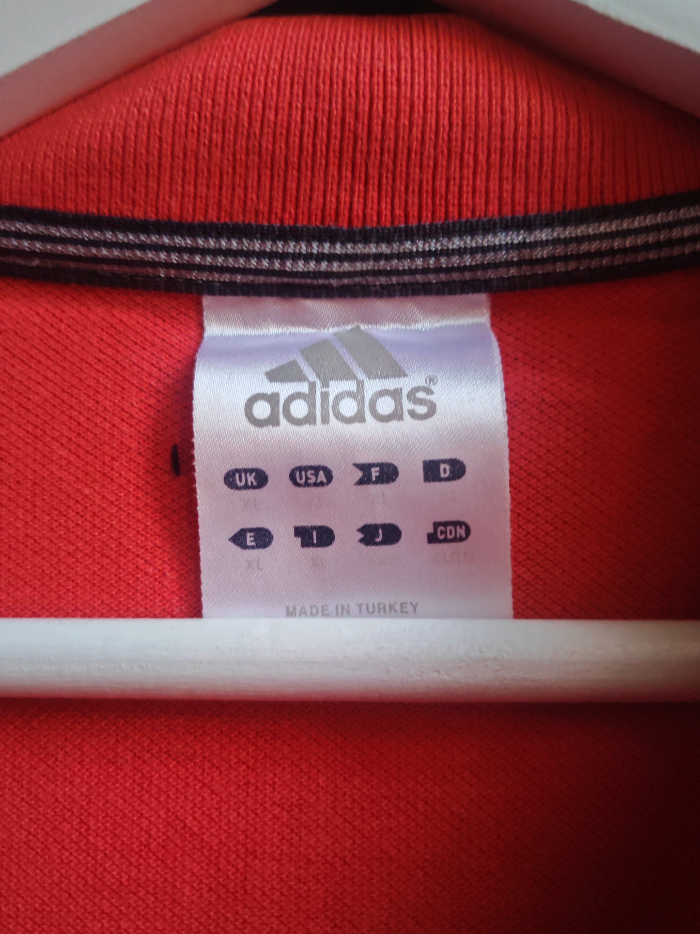 Polo Adidas Vintage Rossa Uomo XL