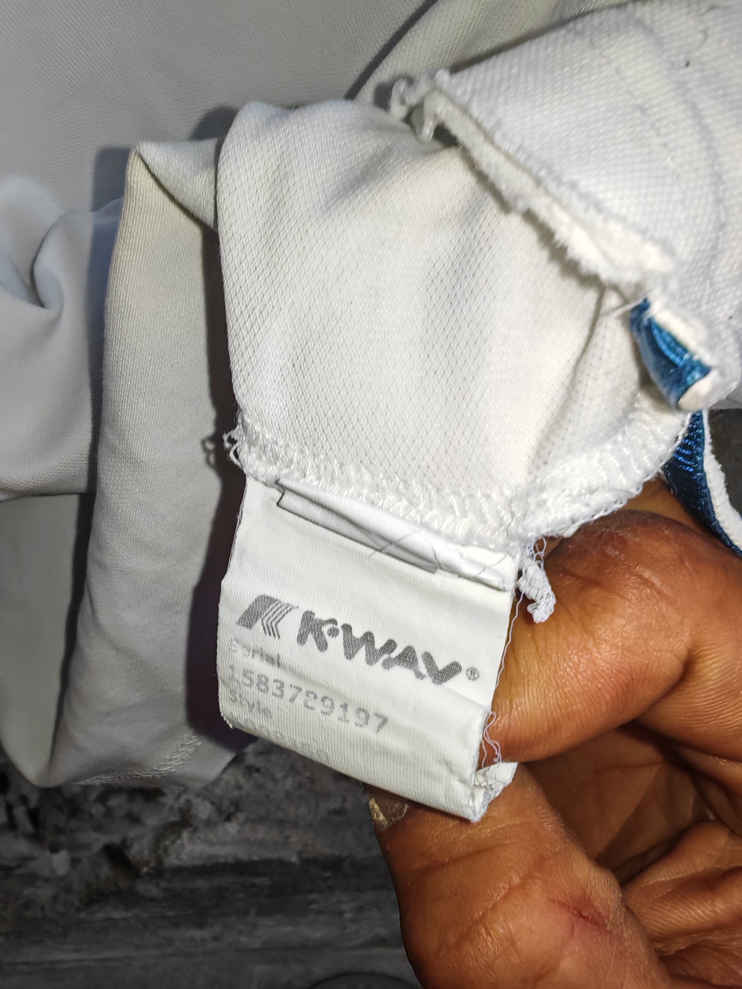 Polo K-Way Vintage Bianca Uomo 3XL Retro Tennis