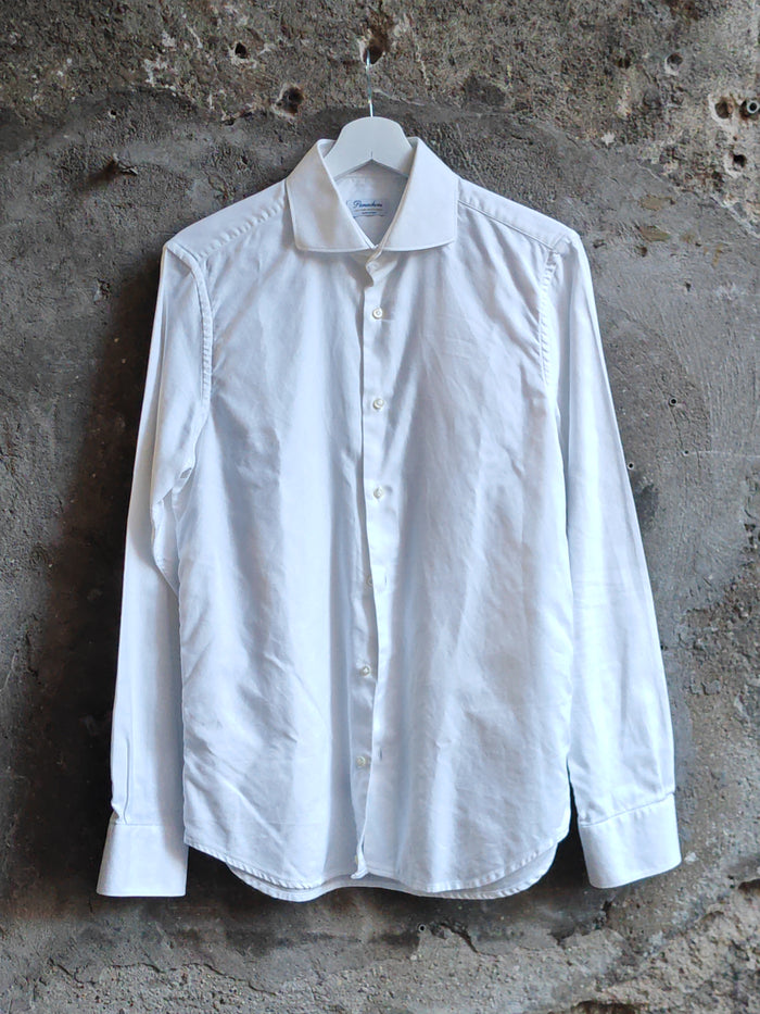 Camicia Persechini Bianca Made in Italy Uomo Taglia 39 Sartoriale