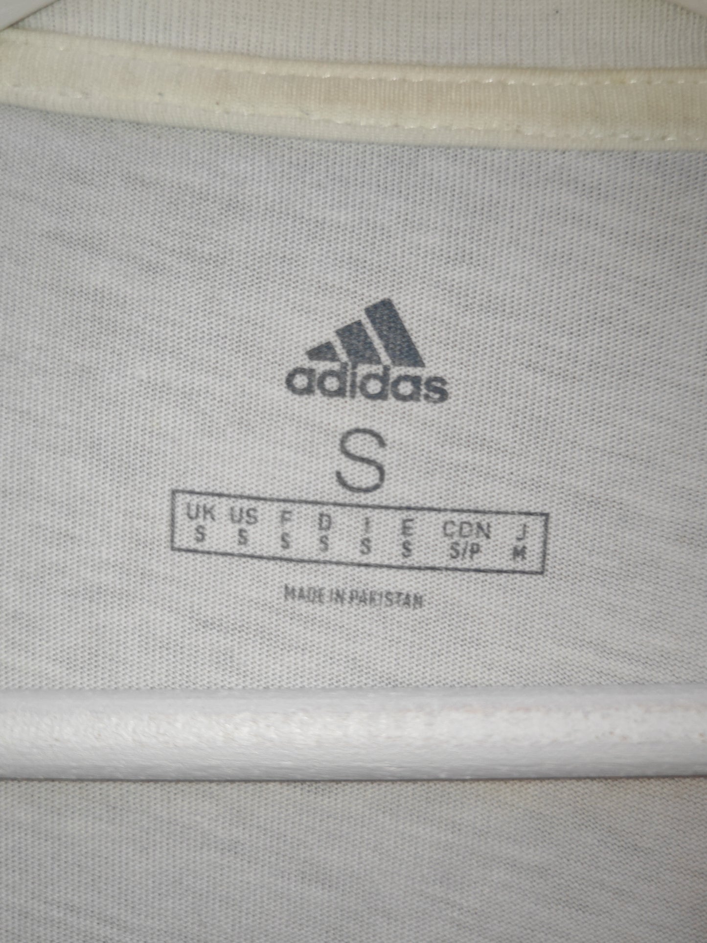 T-Shirt Adidas Bianca Three Stripes Uomo Vintage