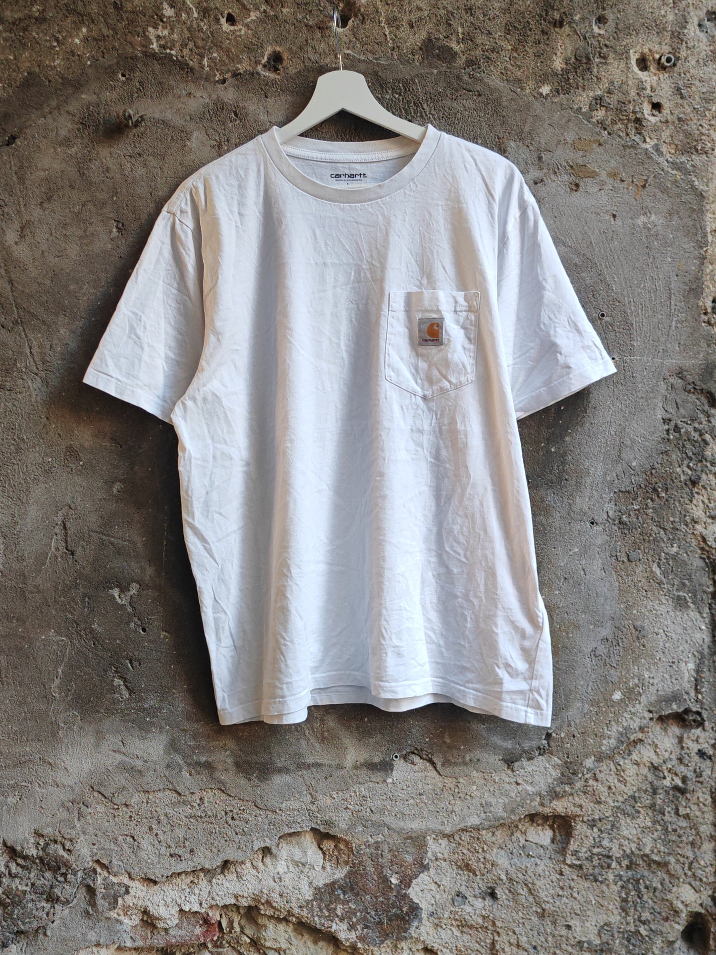Carhartt WIP Pocket T-Shirt Bianca Uomo Vintage