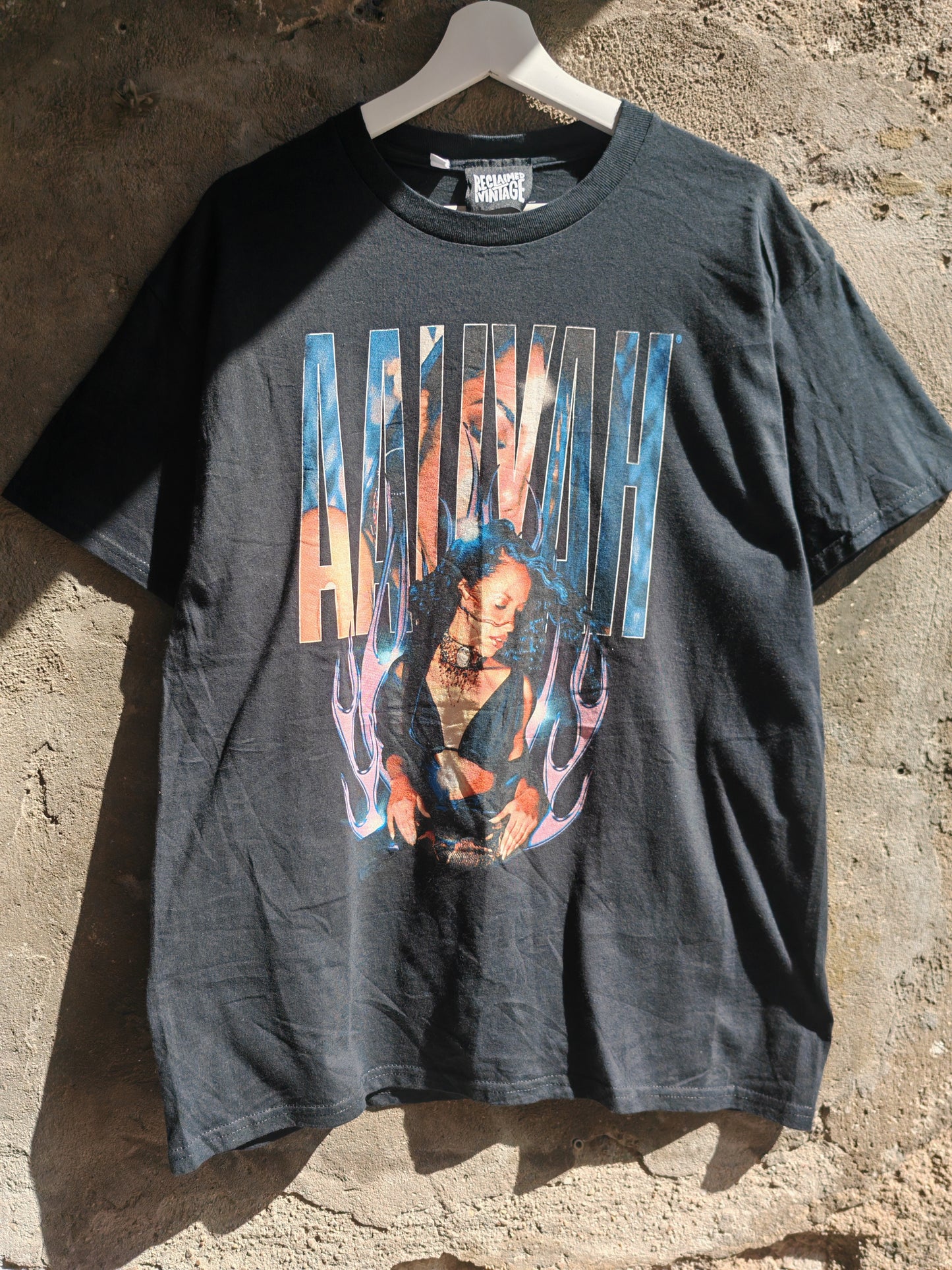 Aaliyah Vintage Style Graphic T-Shirt Black Y2K Rap Tee