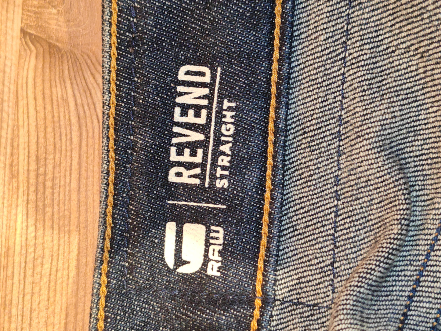 Bermuda G-Star RAW Denim Scuro Uomo Vintage Taglia 34