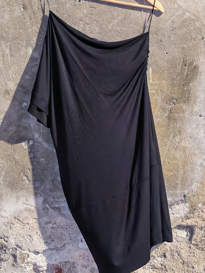 Abito Twin-Set T.S.T Nero Monospalla Elegante Donna