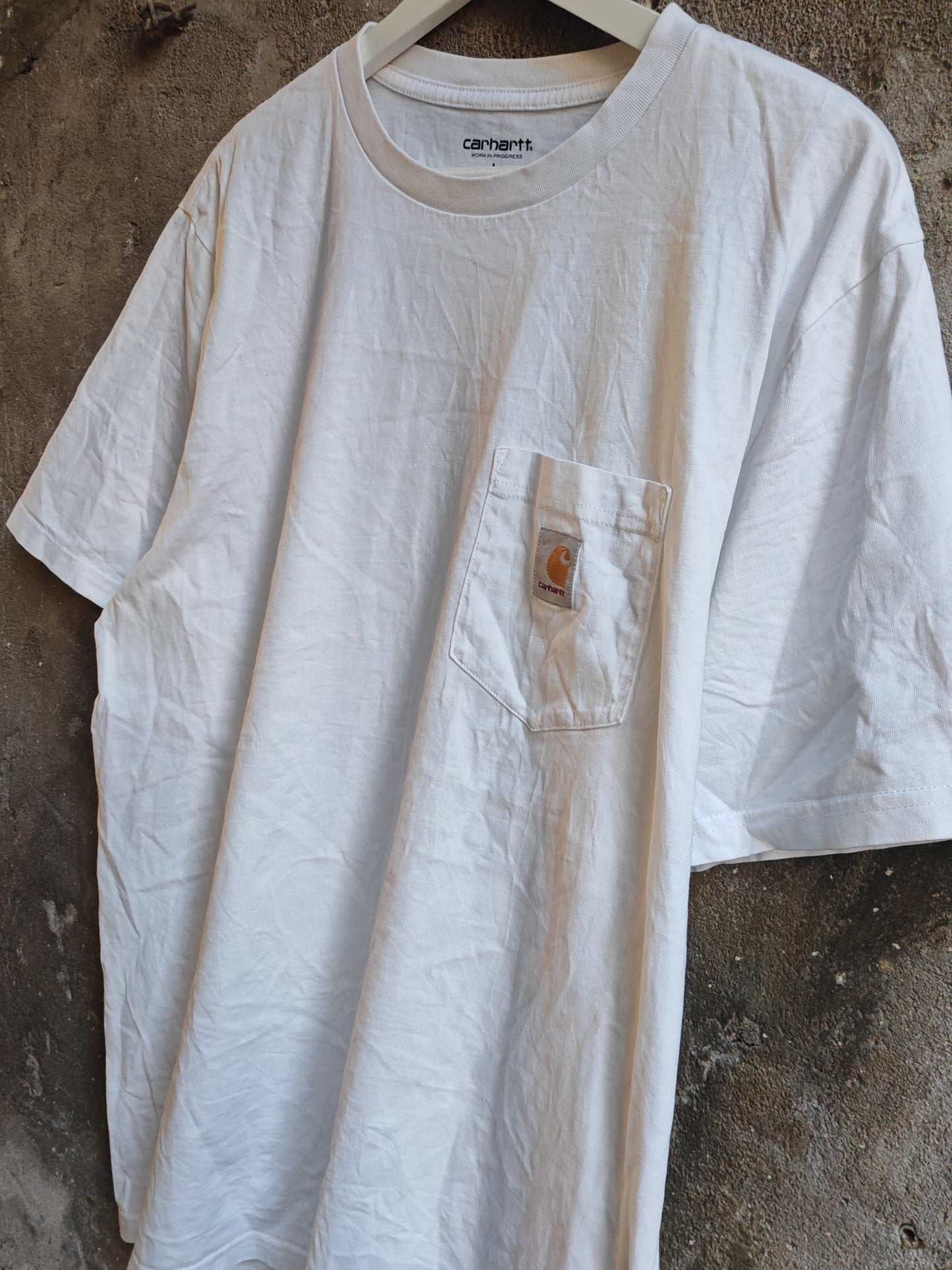 Carhartt WIP Pocket T-Shirt Bianca Uomo Vintage