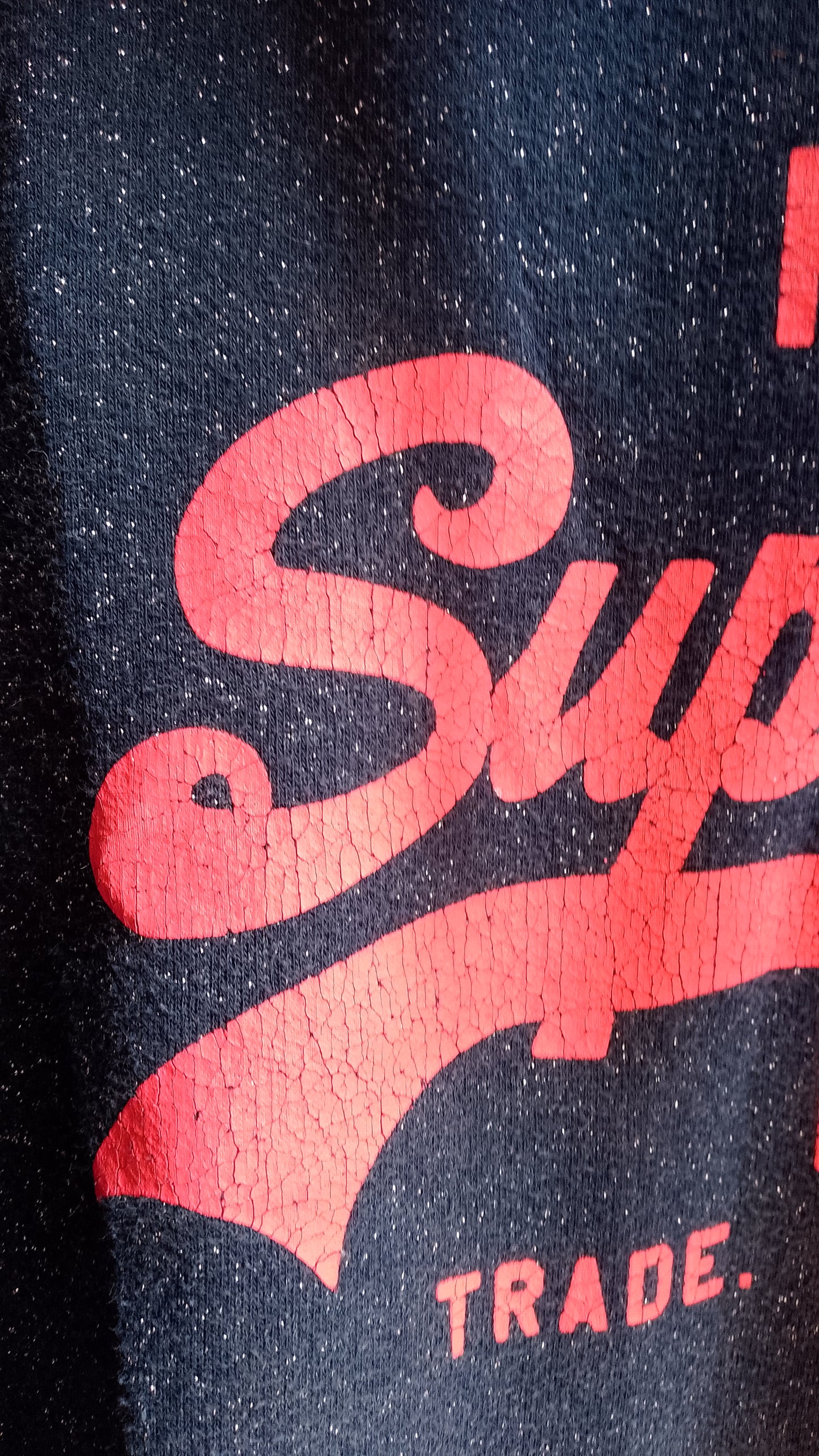 Superdry Felpa Blu Notte Melange con Cappuccio e Logo Rosa Fluo Donna Taglia S