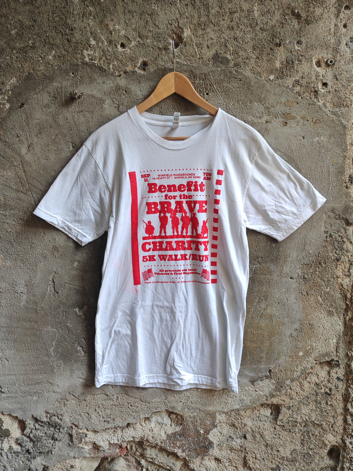 Benefit For The Brave Charity Run Graphic T-Shirt