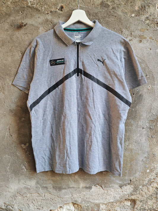 Polo Puma Mercedes AMG Petronas Grigia Uomo