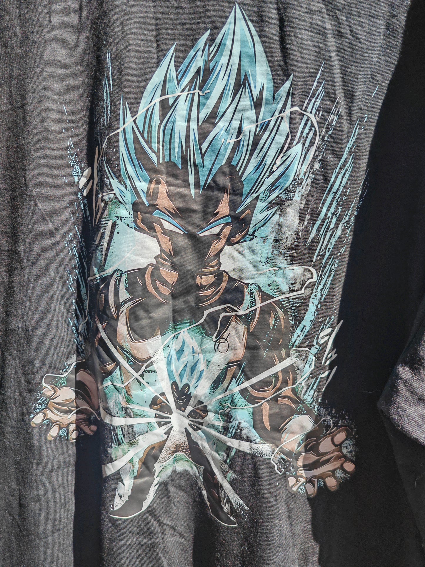 Dragon Ball Z Vegeta Graphic T-Shirt Black Anime Y2K Oversize