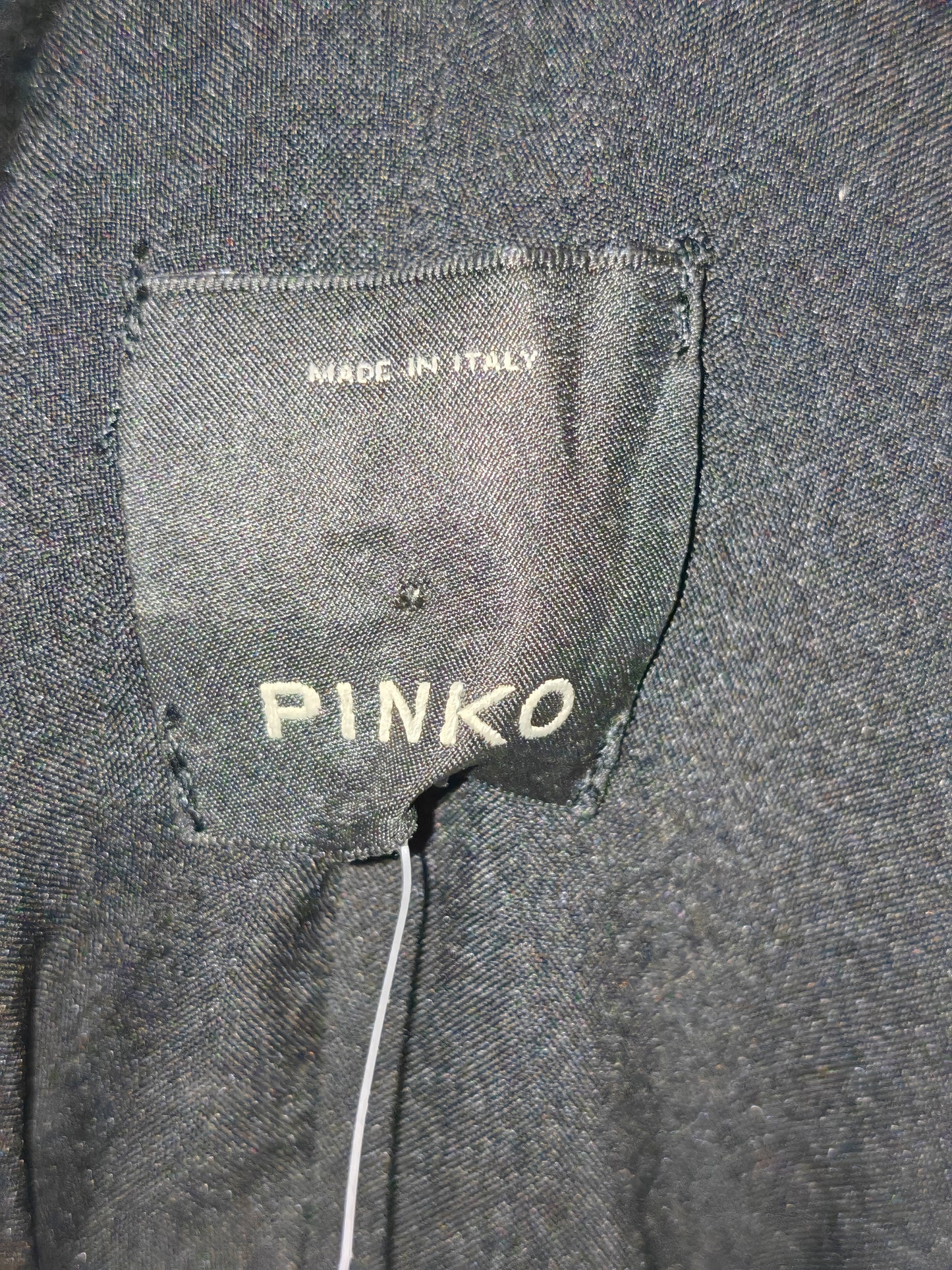Abito Pinko Nero Made in Italy Scollo Bardot Elegante Donna