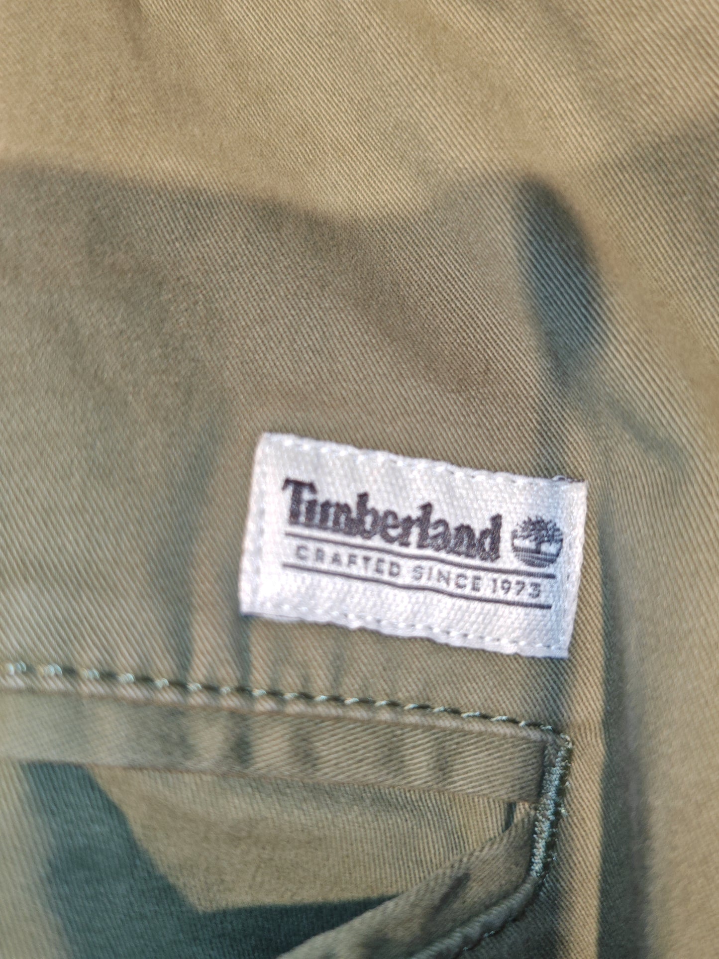 Bermuda Timberland Vintage Verde Oliva Uomo Taglia Grande