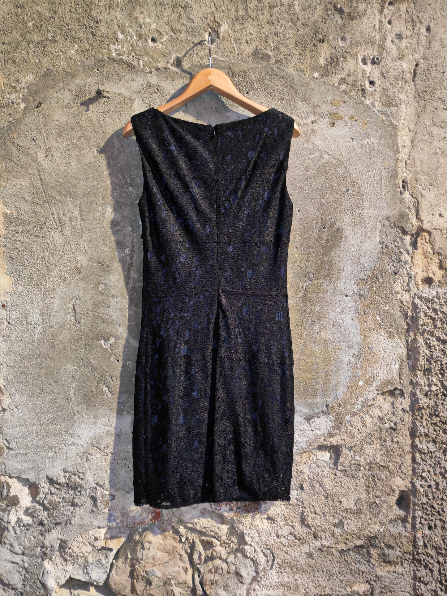 Abito Vintage Nero in Pizzo Elegante Donna