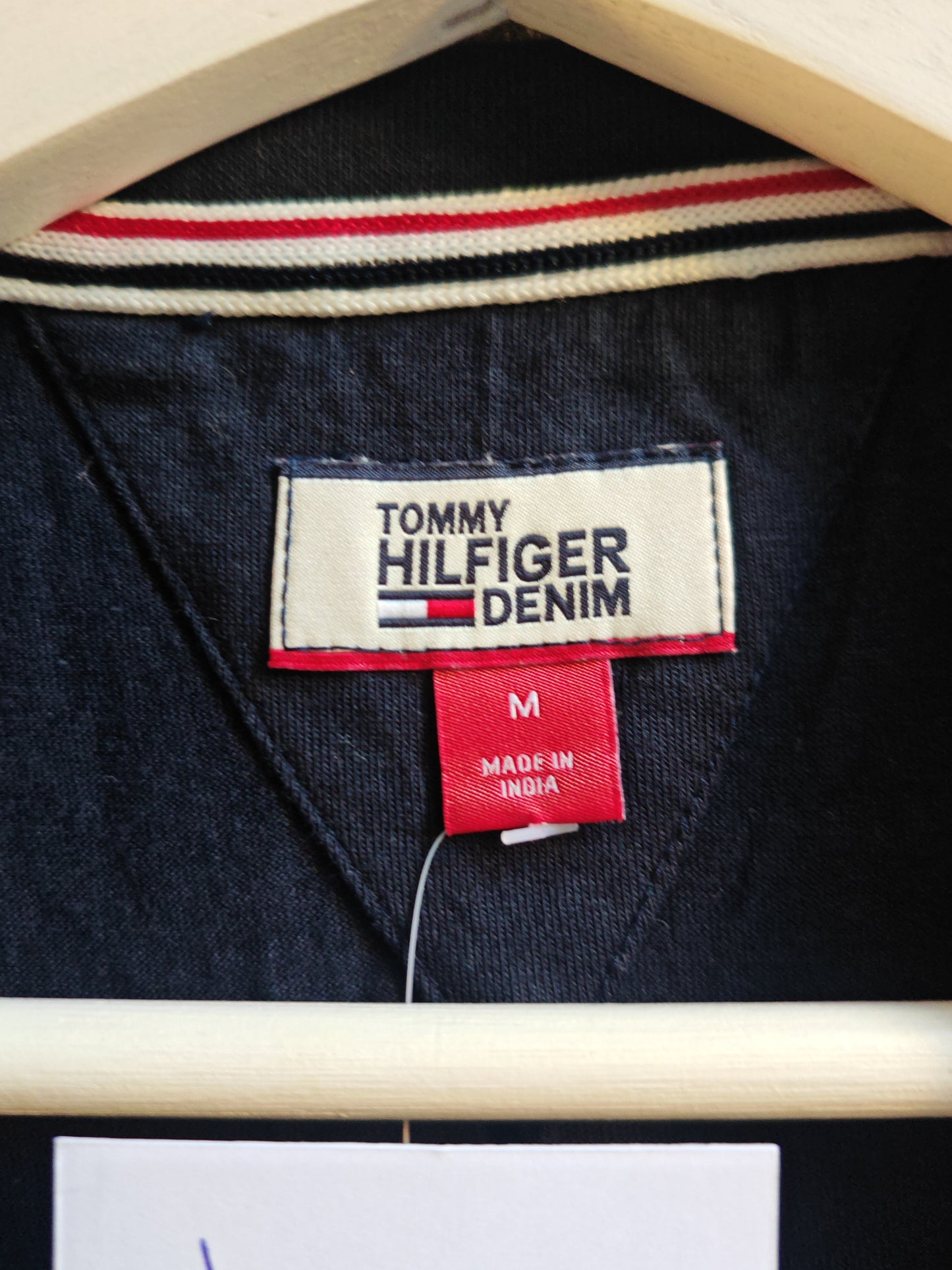 Tommy Hilfiger Denim Vestito T-Shirt Blu Navy Logo TOMMY