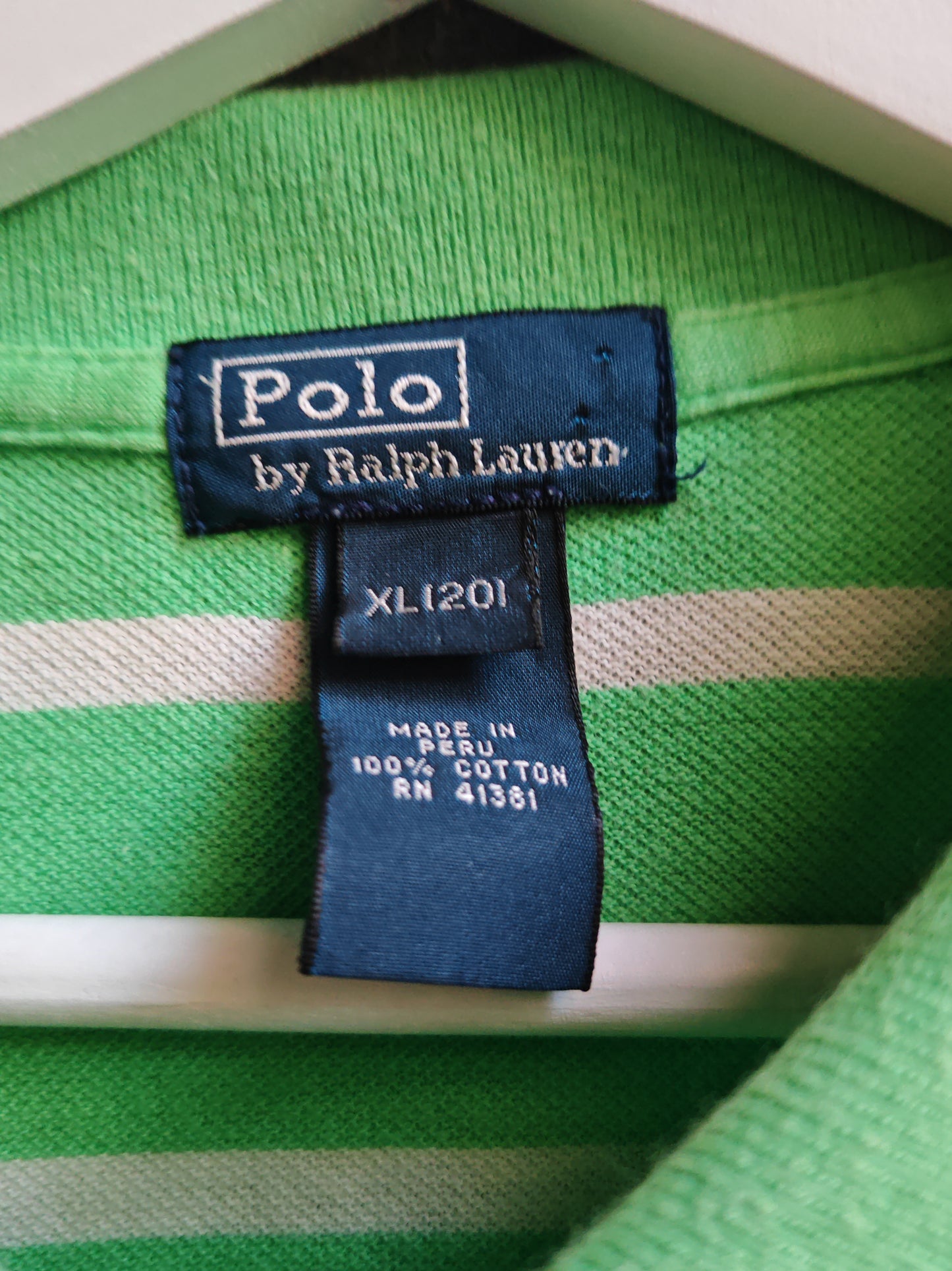 Polo Ralph Lauren Vintage Verde a Righe XL