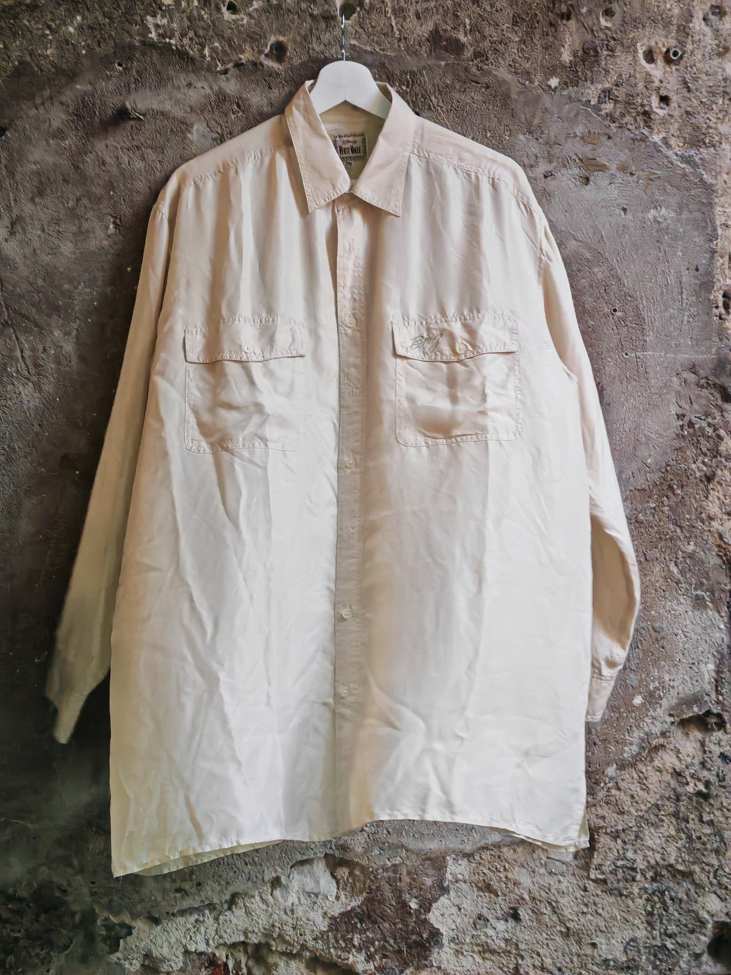 Camicia Vintage Verte Valle Safari Beige Uomo Taglia XL